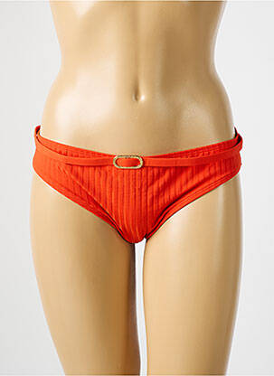 Bas de maillot de bain stretch culotte orange EMPREINTE femme