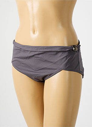 Bas de maillot de bain stretch culotte gris EMPREINTE femme