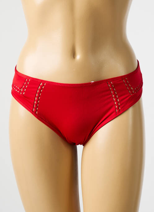 Bas de maillot de bain rouge HUIT pour femme