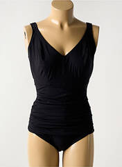 Maillot de bain 1 pièce noir EMPREINTE pour femme seconde vue