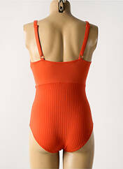 Maillot de bain 1 pièce orange EMPREINTE pour femme seconde vue