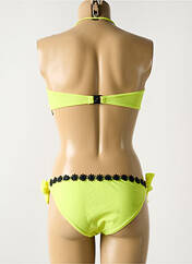 Maillot de bain 2 pièces jaune DAG ADOM pour femme seconde vue