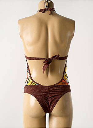 Maillot de bain 1 pièce haut soutien-gorge balconnet haut soutien-gorge balconnet marron MALIZIA BY LA PERLA femme