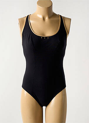 Maillot de bain 1 pièce haut soutien-gorge balconnet haut soutien-gorge balconnet noir EMPREINTE femme