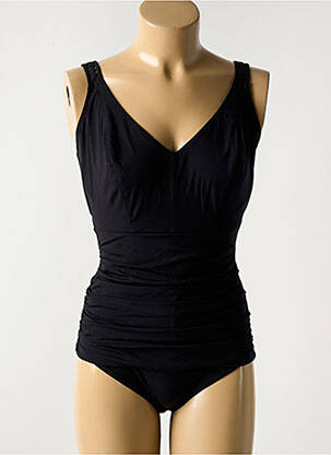 Maillot de bain 1 pièce haut soutien-gorge balconnet haut soutien-gorge balconnet noir EMPREINTE femme