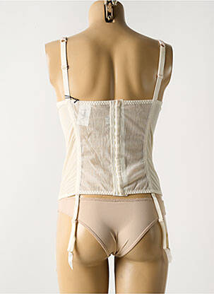 Guêpière/porte-jarretelle avec armature beige AUBADE femme
