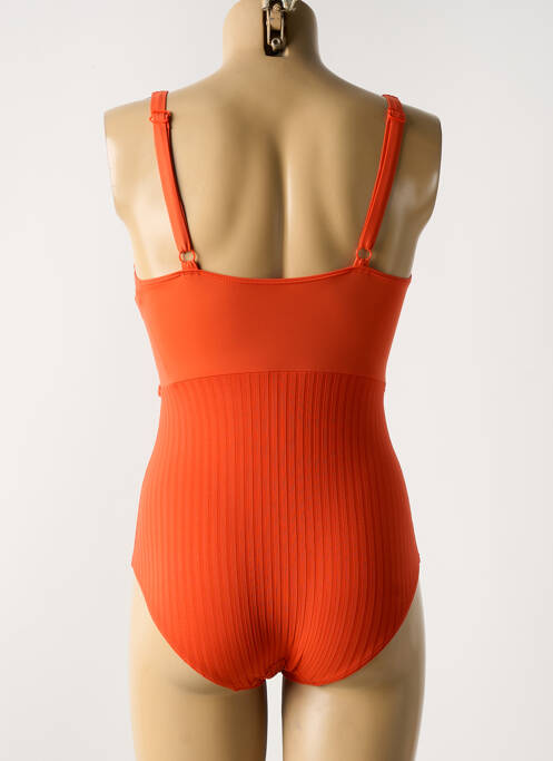 Maillot de bain 1 pièce orange EMPREINTE pour femme
