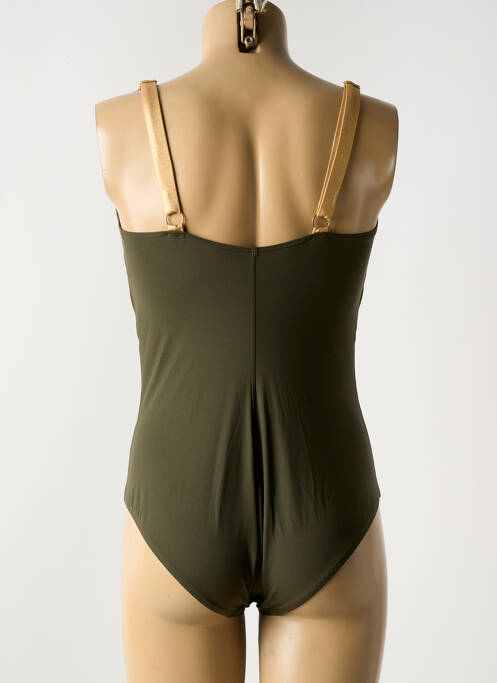 Maillot de bain 1 pièce vert EMPREINTE pour femme