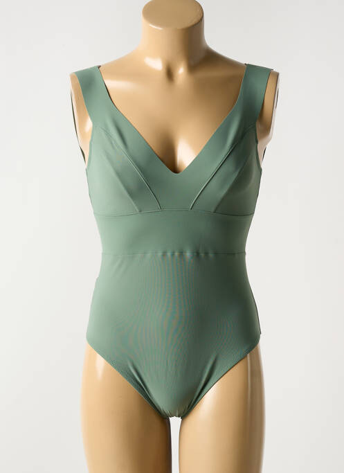 Maillot de bain 1 pièce vert PAIN DE SUCRE pour femme