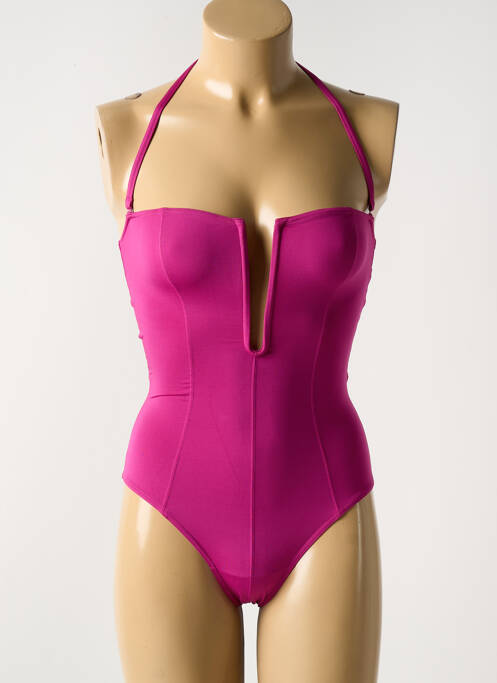Maillot de bain 1 pièce violet WOLFORD pour femme