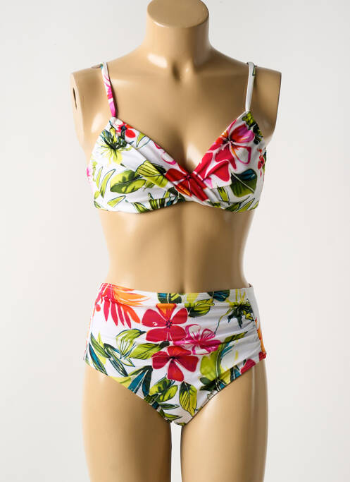 Maillot de bain 2 pièces blanc SUNFLAIR pour femme