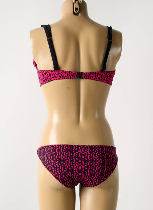 Maillot de bain 2 pièces rose LEJABY pour femme