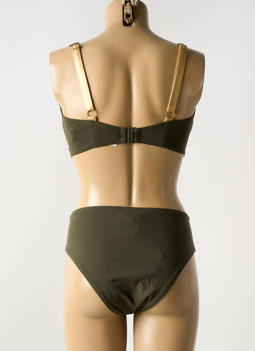 Maillot de bain 2 pièces vert EMPREINTE pour femme