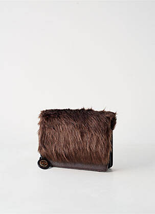 Sac multipoches forme rectangulaire marron SALSA femme