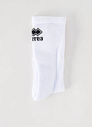 Chaussettes stretch blanc ERREA unisexe