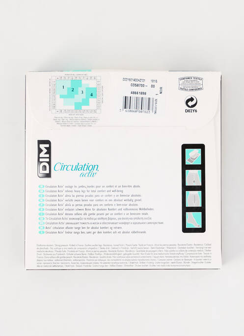 Collants noir DIM pour femme