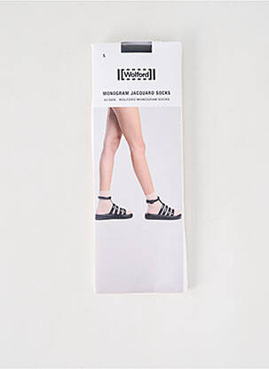 Chaussettes stretch noir WOLFORD femme