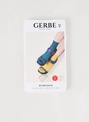 Chaussettes maille opaque blanc GERBE femme