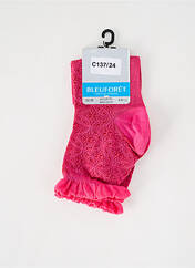 Chaussettes rose BLEU FORET pour femme seconde vue