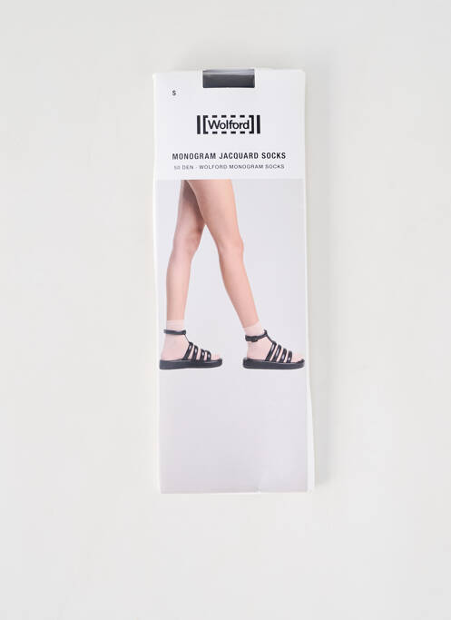 Chaussettes stretch noir WOLFORD femme