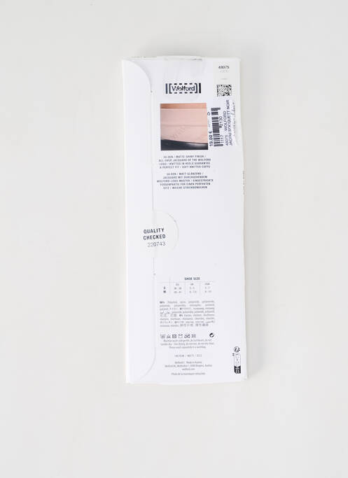 Chaussettes stretch noir WOLFORD femme