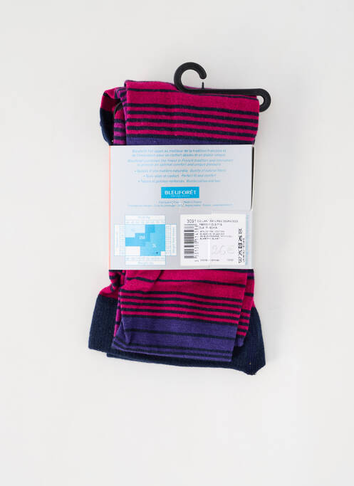 Collants violet BLEU FORET pour femme