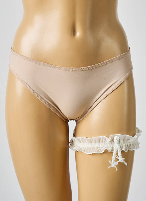 Guêpière/Porte-jarretelle beige AUBADE pour femme