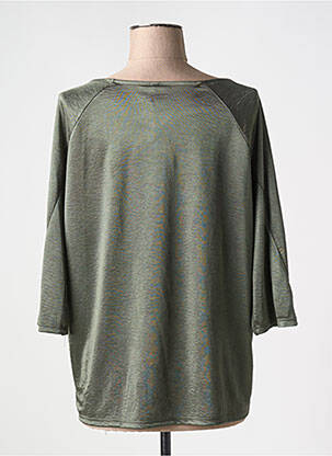Top stretch manches 3/4 vert DANIELA COOL femme