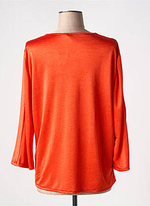 Top stretch manches 3/4 orange DANIELA COOL femme