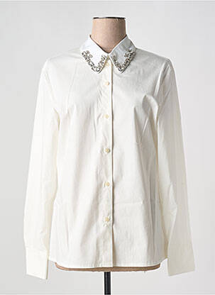 Chemisier coupe cintrée manches longues blanc RINASCIMENTO femme