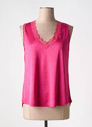 Top stretch sans manche rose DANIELA COOL femme