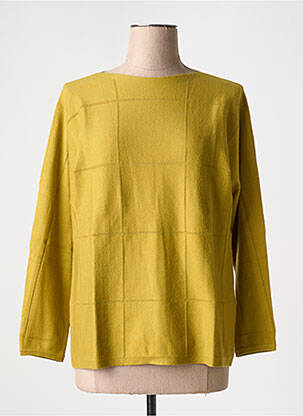 Pull col bateau manches longues vert TRIPODE femme