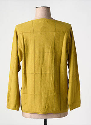Pull col bateau manches longues vert TRIPODE femme