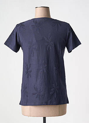 T-shirt col v manches courtes bleu M.X.O femme