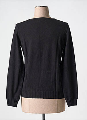 Pull col v manches longues noir TRIPODE femme