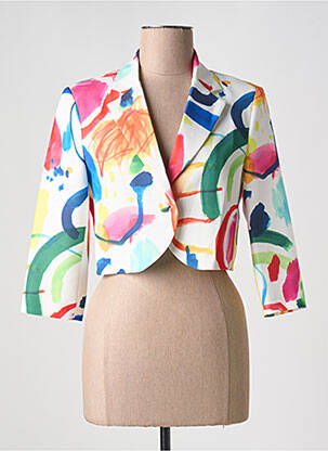 Boléro manches longues blanc HIPPOCAMPE femme