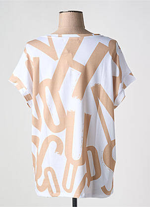 T-shirt imprimé fantaisie manches courtes beige ABRIL femme