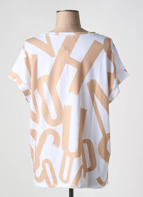 T-shirt imprimé fantaisie manches courtes beige ABRIL femme