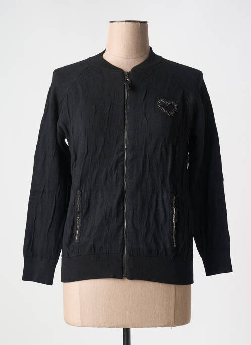 Gilet manches longues noir TRIPODE pour femme