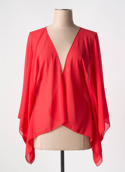 Gilet manches longues rouge RINASCIMENTO pour femme