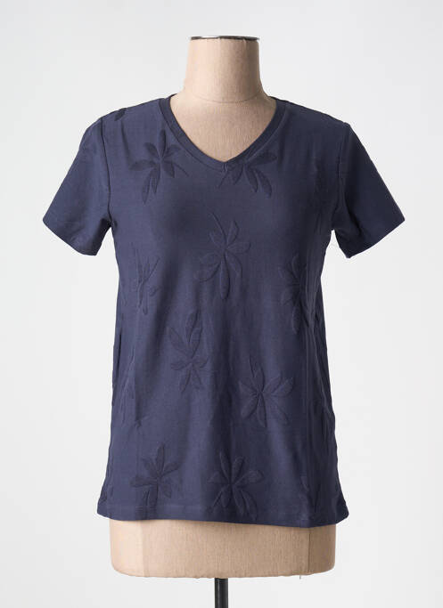 T-shirt bleu M.X.O pour femme