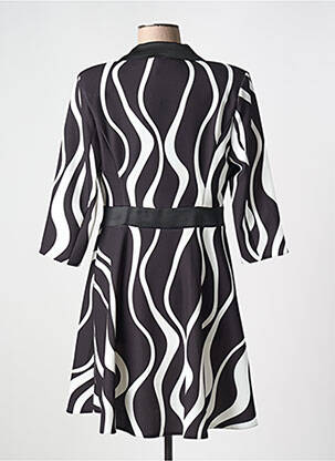 Robe courte manches 3/4 manches 3/4 noir RINASCIMENTO femme