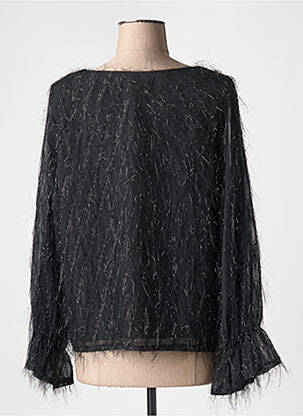 Top tissage crêpe manches longues noir CHOKLATE femme