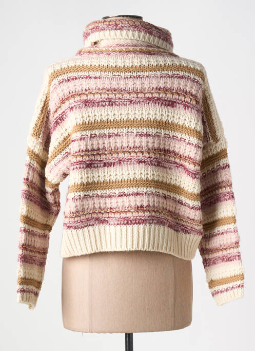 Pull col roulé rose RINASCIMENTO pour femme