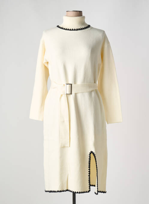 Robe pull beige ANNY pour femme