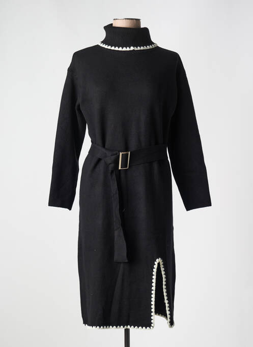Robe pull noir ANNY pour femme