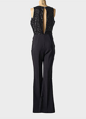 Combi-pantalon tissage crêpe sans manche noir RINASCIMENTO femme