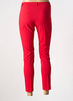 Pantalon 7/8 taille à pinces taille normale rouge RINASCIMENTO femme