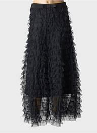 Jupe longue doublure noir CHOKLATE femme