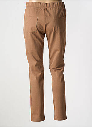 Jegging tissage jersey taille normale marron HALOGENE femme